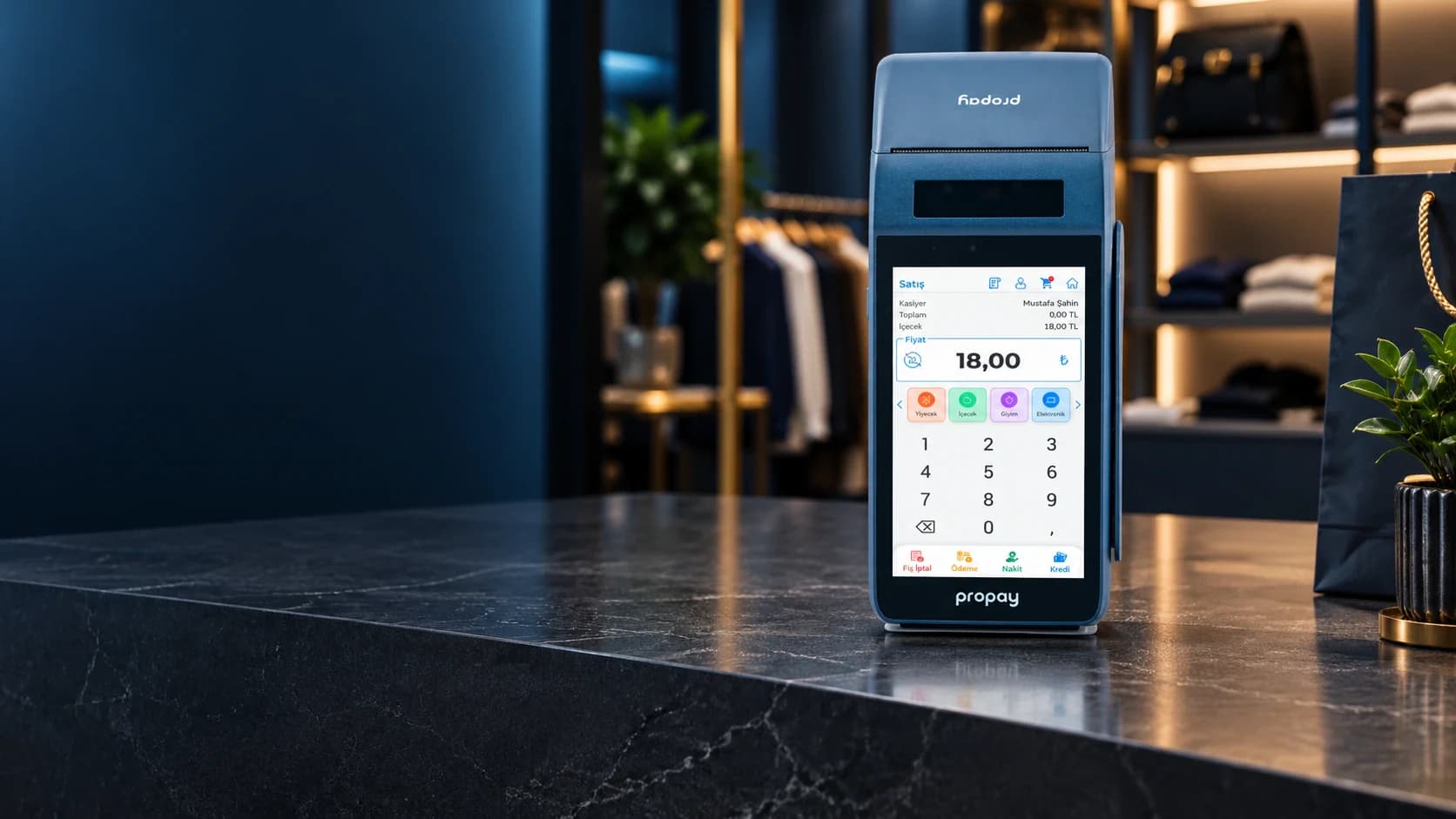 PROPAY P1000 ECR ANDROİD YAZAR KASA